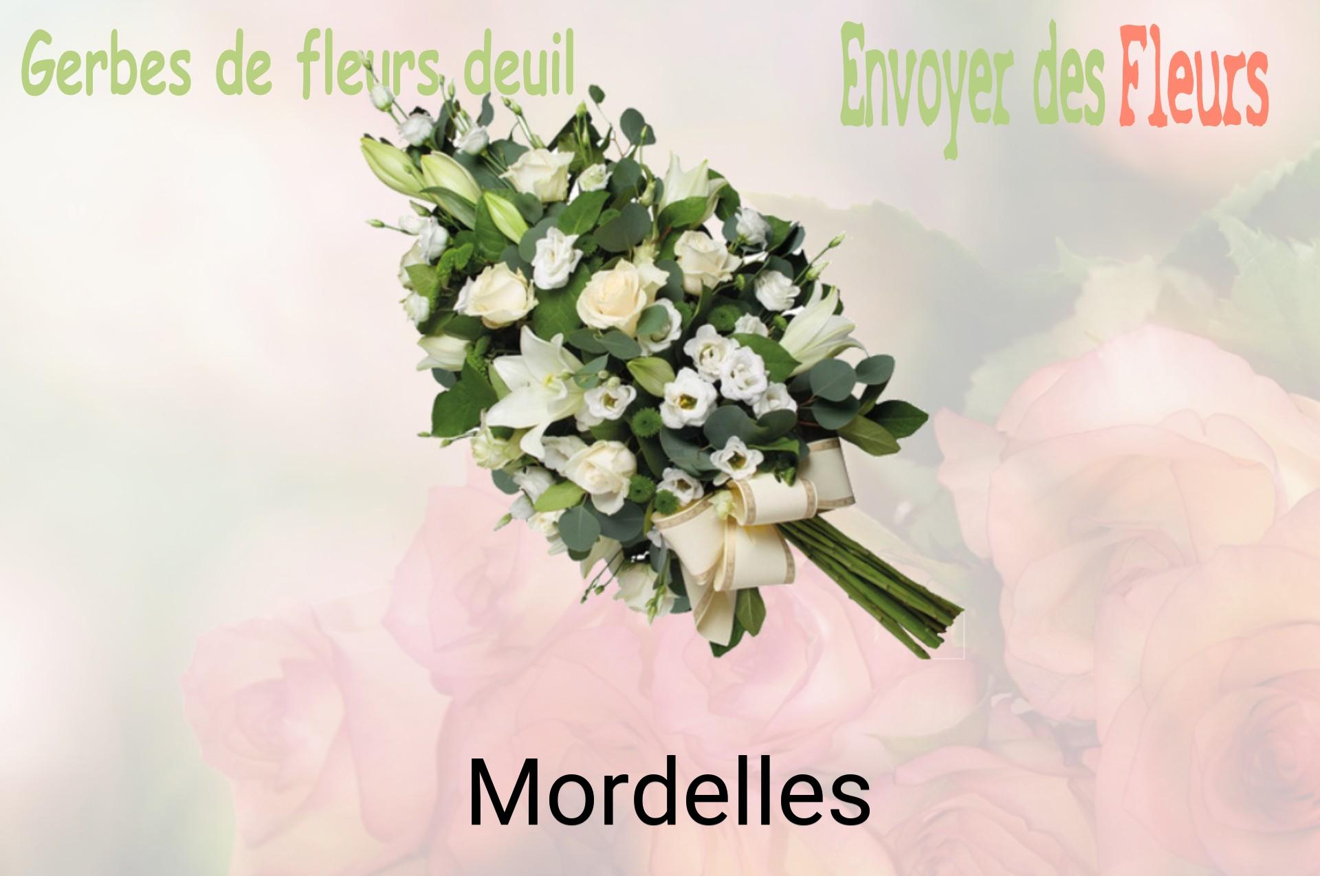 Gerbe de fleurs de deuil livrée à Mordelles